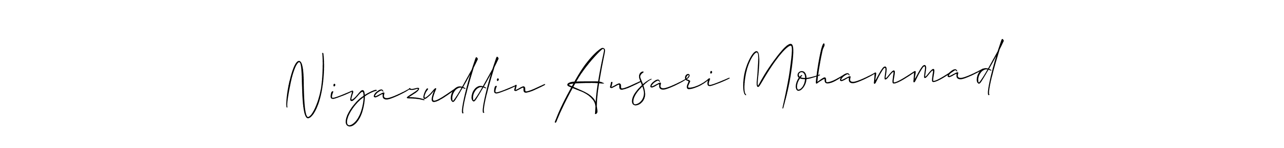 Similarly Allison_Script is the best handwritten signature design. Signature creator online .You can use it as an online autograph creator for name Niyazuddin Ansari Mohammad. Niyazuddin Ansari Mohammad signature style 2 images and pictures png