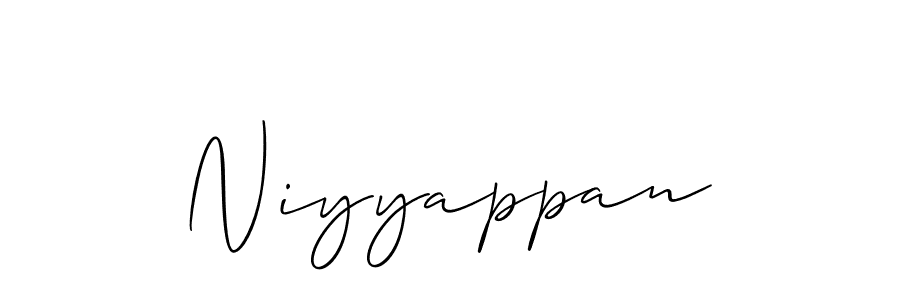 How to Draw Niyyappan signature style? Allison_Script is a latest design signature styles for name Niyyappan. Niyyappan signature style 2 images and pictures png