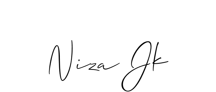 Here are the top 10 professional signature styles for the name Niza Jk. These are the best autograph styles you can use for your name. Niza Jk signature style 2 images and pictures png