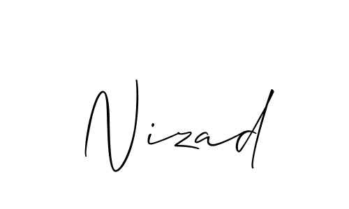 How to Draw Nizad signature style? Allison_Script is a latest design signature styles for name Nizad. Nizad signature style 2 images and pictures png