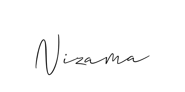 How to Draw Nizama signature style? Allison_Script is a latest design signature styles for name Nizama. Nizama signature style 2 images and pictures png