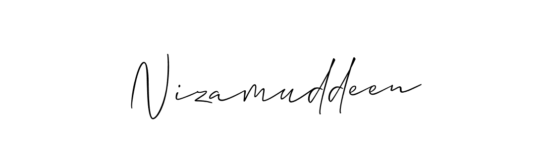 Best and Professional Signature Style for Nizamuddeen. Allison_Script Best Signature Style Collection. Nizamuddeen signature style 2 images and pictures png
