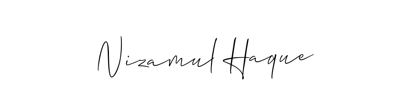 You can use this online signature creator to create a handwritten signature for the name Nizamul Haque. This is the best online autograph maker. Nizamul Haque signature style 2 images and pictures png