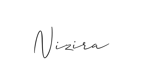 Nizira stylish signature style. Best Handwritten Sign (Allison_Script) for my name. Handwritten Signature Collection Ideas for my name Nizira. Nizira signature style 2 images and pictures png