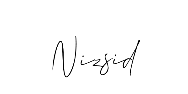 Once you've used our free online signature maker to create your best signature Allison_Script style, it's time to enjoy all of the benefits that Nizsid name signing documents. Nizsid signature style 2 images and pictures png