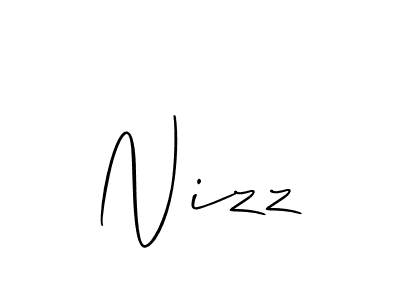 You should practise on your own different ways (Allison_Script) to write your name (Nizz) in signature. don't let someone else do it for you. Nizz signature style 2 images and pictures png