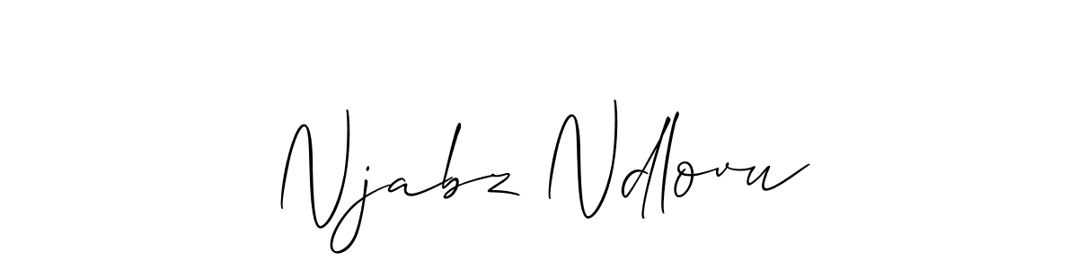 if you are searching for the best signature style for your name Njabz Ndlovu. so please give up your signature search. here we have designed multiple signature styles  using Allison_Script. Njabz Ndlovu signature style 2 images and pictures png