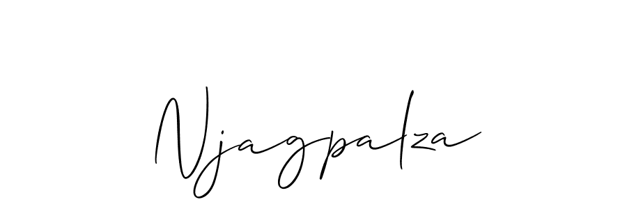 Use a signature maker to create a handwritten signature online. With this signature software, you can design (Allison_Script) your own signature for name Njagpalza. Njagpalza signature style 2 images and pictures png