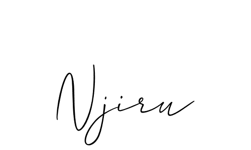 Allison_Script is a professional signature style that is perfect for those who want to add a touch of class to their signature. It is also a great choice for those who want to make their signature more unique. Get Njiru name to fancy signature for free. Njiru signature style 2 images and pictures png