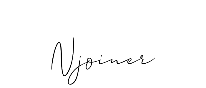 You should practise on your own different ways (Allison_Script) to write your name (Njoiner) in signature. don't let someone else do it for you. Njoiner signature style 2 images and pictures png