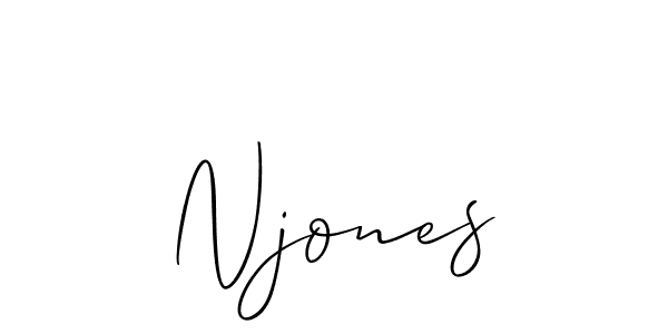 Njones stylish signature style. Best Handwritten Sign (Allison_Script) for my name. Handwritten Signature Collection Ideas for my name Njones. Njones signature style 2 images and pictures png