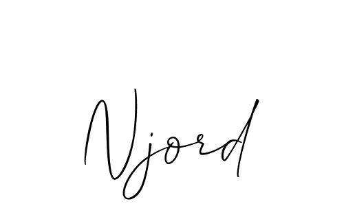 Make a beautiful signature design for name Njord. With this signature (Allison_Script) style, you can create a handwritten signature for free. Njord signature style 2 images and pictures png