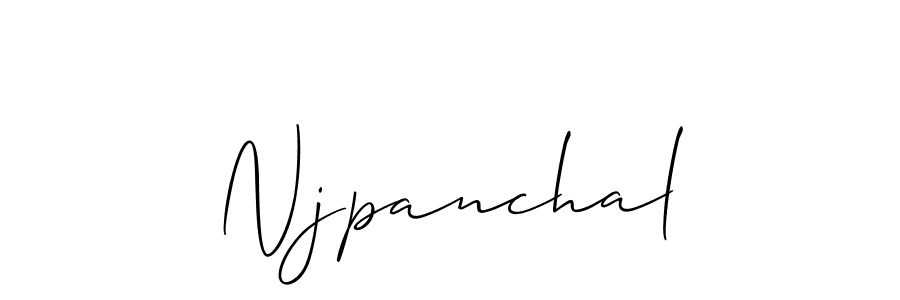 Allison_Script is a professional signature style that is perfect for those who want to add a touch of class to their signature. It is also a great choice for those who want to make their signature more unique. Get Njpanchal name to fancy signature for free. Njpanchal signature style 2 images and pictures png