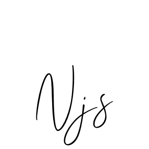 How to make Njs name signature. Use Allison_Script style for creating short signs online. This is the latest handwritten sign. Njs signature style 2 images and pictures png