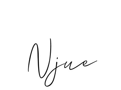 Make a beautiful signature design for name Njue. Use this online signature maker to create a handwritten signature for free. Njue signature style 2 images and pictures png