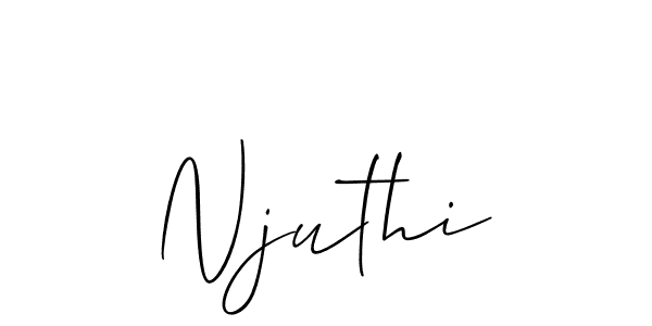 Allison_Script is a professional signature style that is perfect for those who want to add a touch of class to their signature. It is also a great choice for those who want to make their signature more unique. Get Njuthi name to fancy signature for free. Njuthi signature style 2 images and pictures png