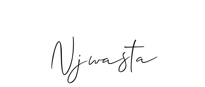 Also we have Njwasta name is the best signature style. Create professional handwritten signature collection using Allison_Script autograph style. Njwasta signature style 2 images and pictures png