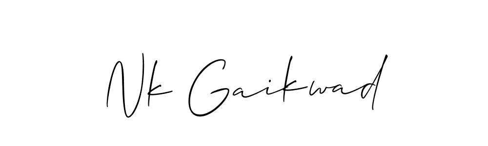 Best and Professional Signature Style for Nk Gaikwad. Allison_Script Best Signature Style Collection. Nk Gaikwad signature style 2 images and pictures png