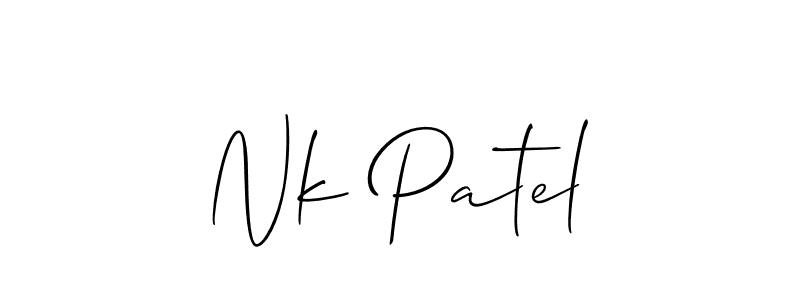Also You can easily find your signature by using the search form. We will create Nk Patel name handwritten signature images for you free of cost using Allison_Script sign style. Nk Patel signature style 2 images and pictures png