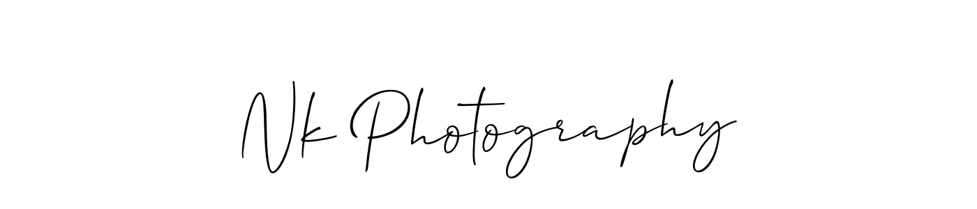 Make a short Nk Photography signature style. Manage your documents anywhere anytime using Allison_Script. Create and add eSignatures, submit forms, share and send files easily. Nk Photography signature style 2 images and pictures png