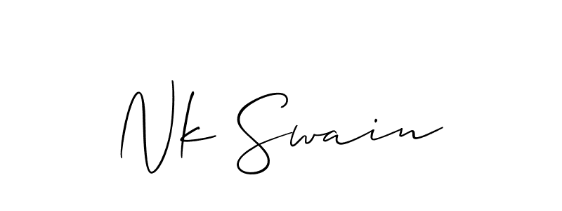 Best and Professional Signature Style for Nk Swain. Allison_Script Best Signature Style Collection. Nk Swain signature style 2 images and pictures png