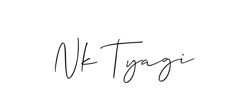 Make a beautiful signature design for name Nk Tyagi. Use this online signature maker to create a handwritten signature for free. Nk Tyagi signature style 2 images and pictures png