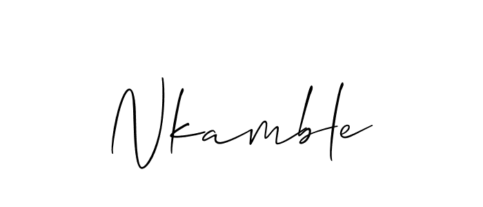 Here are the top 10 professional signature styles for the name Nkamble. These are the best autograph styles you can use for your name. Nkamble signature style 2 images and pictures png