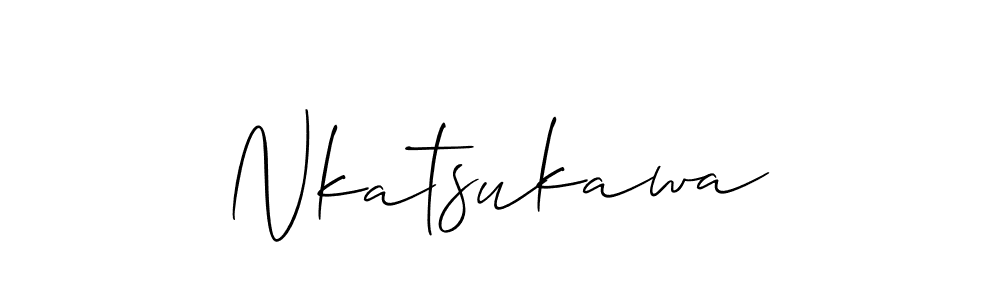 Make a short Nkatsukawa signature style. Manage your documents anywhere anytime using Allison_Script. Create and add eSignatures, submit forms, share and send files easily. Nkatsukawa signature style 2 images and pictures png