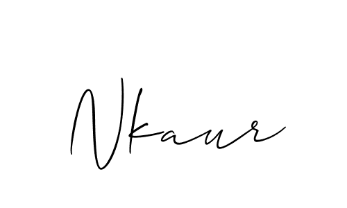 if you are searching for the best signature style for your name Nkaur. so please give up your signature search. here we have designed multiple signature styles  using Allison_Script. Nkaur signature style 2 images and pictures png