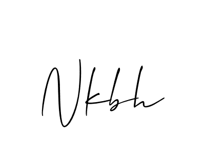 Also we have Nkbh name is the best signature style. Create professional handwritten signature collection using Allison_Script autograph style. Nkbh signature style 2 images and pictures png