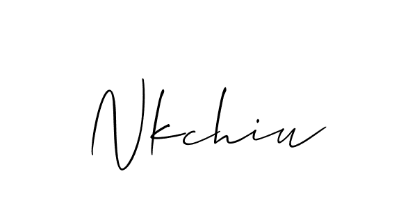 You can use this online signature creator to create a handwritten signature for the name Nkchiu. This is the best online autograph maker. Nkchiu signature style 2 images and pictures png