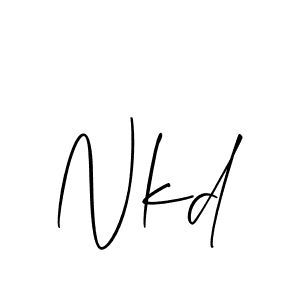 Also we have Nkd name is the best signature style. Create professional handwritten signature collection using Allison_Script autograph style. Nkd signature style 2 images and pictures png