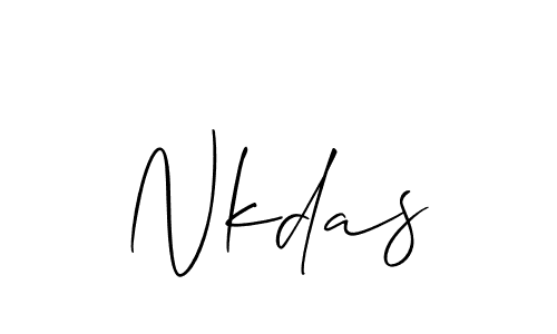 You should practise on your own different ways (Allison_Script) to write your name (Nkdas) in signature. don't let someone else do it for you. Nkdas signature style 2 images and pictures png