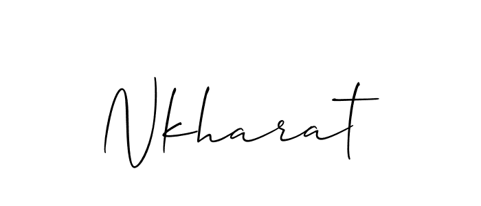 Similarly Allison_Script is the best handwritten signature design. Signature creator online .You can use it as an online autograph creator for name Nkharat. Nkharat signature style 2 images and pictures png