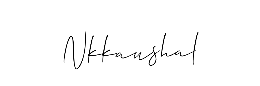 Design your own signature with our free online signature maker. With this signature software, you can create a handwritten (Allison_Script) signature for name Nkkaushal. Nkkaushal signature style 2 images and pictures png