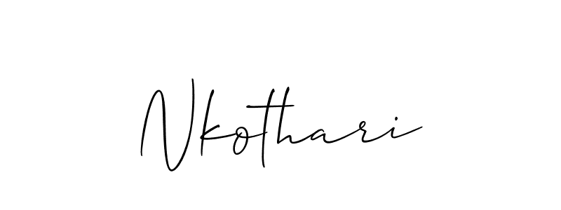 Best and Professional Signature Style for Nkothari. Allison_Script Best Signature Style Collection. Nkothari signature style 2 images and pictures png