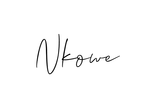 How to Draw Nkowe signature style? Allison_Script is a latest design signature styles for name Nkowe. Nkowe signature style 2 images and pictures png