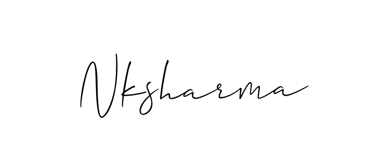 Once you've used our free online signature maker to create your best signature Allison_Script style, it's time to enjoy all of the benefits that Nksharma name signing documents. Nksharma signature style 2 images and pictures png