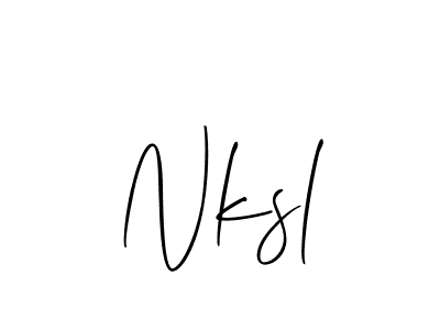 Once you've used our free online signature maker to create your best signature Allison_Script style, it's time to enjoy all of the benefits that Nksl name signing documents. Nksl signature style 2 images and pictures png