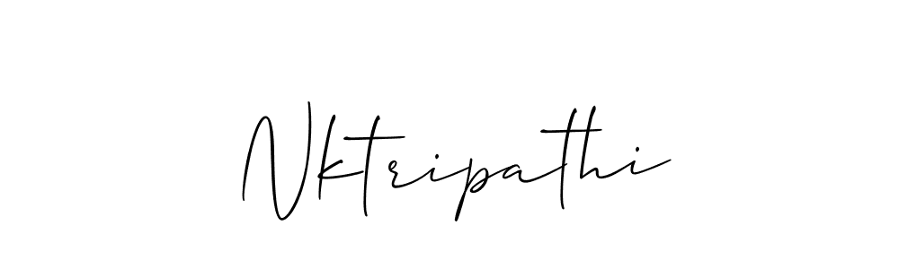 Design your own signature with our free online signature maker. With this signature software, you can create a handwritten (Allison_Script) signature for name Nktripathi. Nktripathi signature style 2 images and pictures png