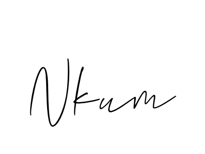 Also You can easily find your signature by using the search form. We will create Nkum name handwritten signature images for you free of cost using Allison_Script sign style. Nkum signature style 2 images and pictures png