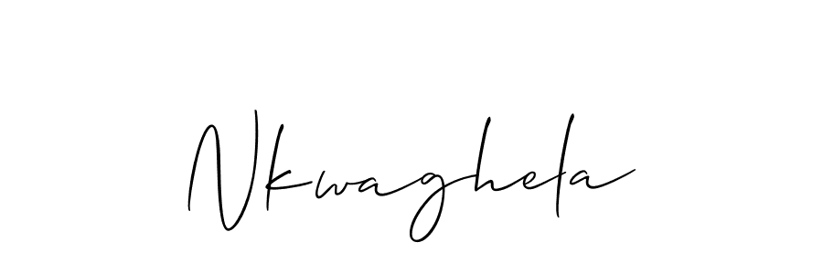 if you are searching for the best signature style for your name Nkwaghela. so please give up your signature search. here we have designed multiple signature styles  using Allison_Script. Nkwaghela signature style 2 images and pictures png