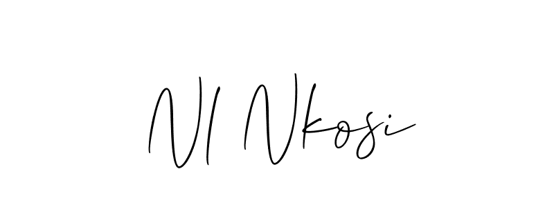 It looks lik you need a new signature style for name Nl Nkosi. Design unique handwritten (Allison_Script) signature with our free signature maker in just a few clicks. Nl Nkosi signature style 2 images and pictures png