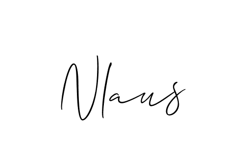 How to Draw Nlaus signature style? Allison_Script is a latest design signature styles for name Nlaus. Nlaus signature style 2 images and pictures png