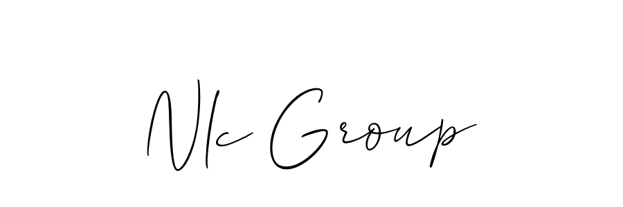 How to make Nlc Group signature? Allison_Script is a professional autograph style. Create handwritten signature for Nlc Group name. Nlc Group signature style 2 images and pictures png