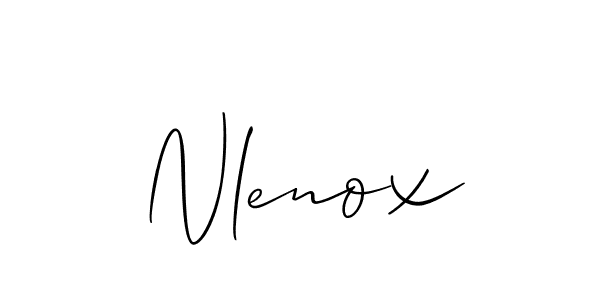 if you are searching for the best signature style for your name Nlenox. so please give up your signature search. here we have designed multiple signature styles  using Allison_Script. Nlenox signature style 2 images and pictures png