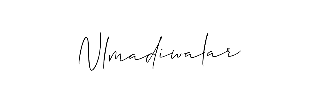 Allison_Script is a professional signature style that is perfect for those who want to add a touch of class to their signature. It is also a great choice for those who want to make their signature more unique. Get Nlmadiwalar name to fancy signature for free. Nlmadiwalar signature style 2 images and pictures png