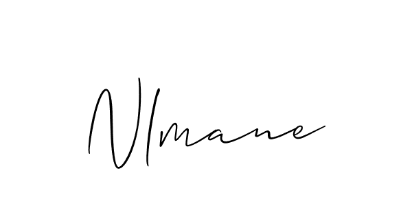 How to make Nlmane name signature. Use Allison_Script style for creating short signs online. This is the latest handwritten sign. Nlmane signature style 2 images and pictures png