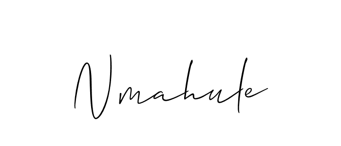 How to Draw Nmahule signature style? Allison_Script is a latest design signature styles for name Nmahule. Nmahule signature style 2 images and pictures png