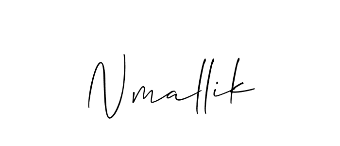 Allison_Script is a professional signature style that is perfect for those who want to add a touch of class to their signature. It is also a great choice for those who want to make their signature more unique. Get Nmallik name to fancy signature for free. Nmallik signature style 2 images and pictures png